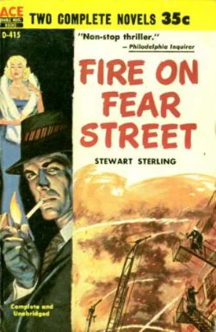 Ace Books - Dead Certain / Fire On Fear Street - Stewart Sterling