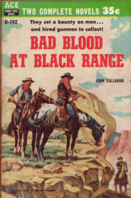 Ace Books - Bad Blood at Black Range / Beware of the Tenderfoot - John Callahan