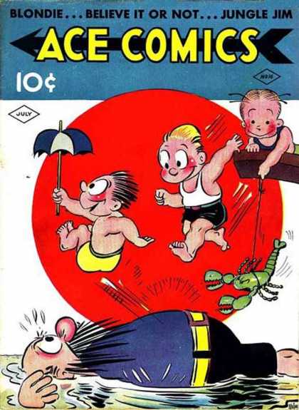 Ace Comics 16 - Jungle Jim - Ace Comics - Blondie - Believe It Or Not