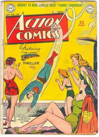 Action Comics 136 - Superman - Thriller - Sept No136 - Featuring The Latest Thriller - 52 Pages