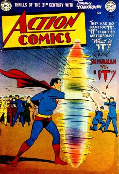 Action Comics 162 - Police - Superman - Thrills - Superman Vs It - Stand Back