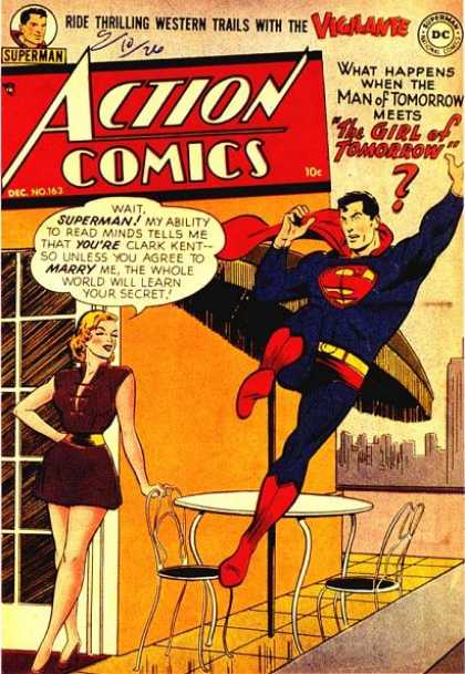 Action Comics 163 - Superman - Balcony - Table
