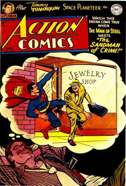 Action Comics 178 - Superman - Jewelry Shop - Jewelry - Sandman Of Crime - Space Planeteer