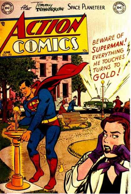 Action Comics 193 - Fountain - Superman - Gold