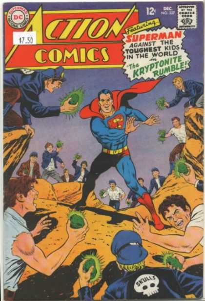Action Comics 357 - Superman - Kryptonite - Skulls - Curt Swan
