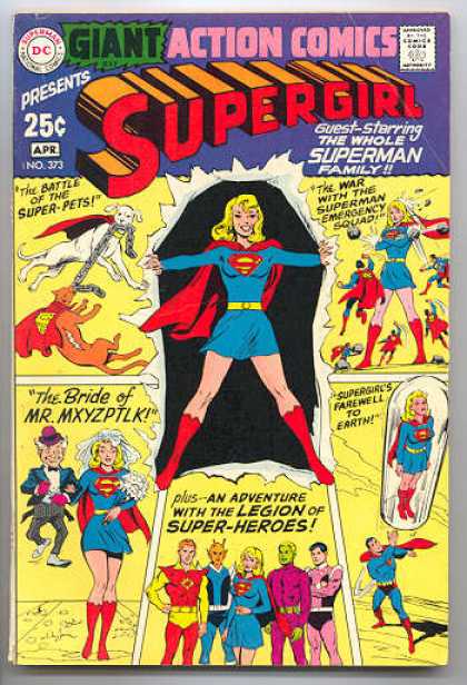 Action Comics 373 - Supergirl - Krypto - Mr Mxyzptlk - Bride Of Mr Mxyzptlk - Farewell To Earth - Curt Swan, Neal Adams