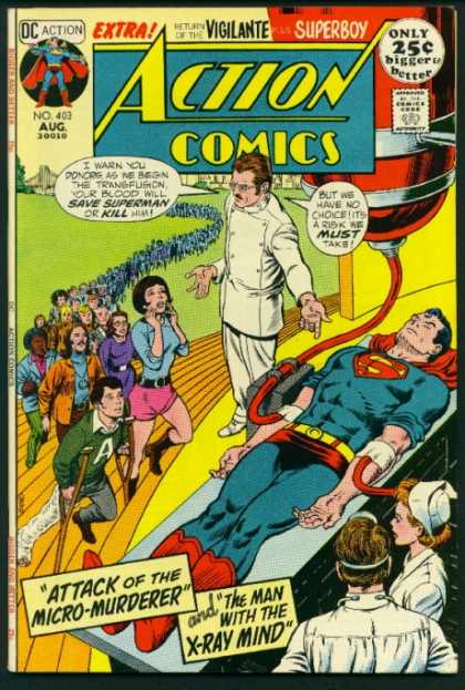 Action Comics 403 - Superman - Superboy - Vigilante - Risk - Doctor - Carmine Infantino, Murphy Anderson