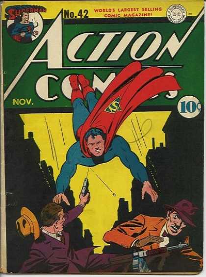 Action Comics 42 - Superman - Gangsters - Bullet