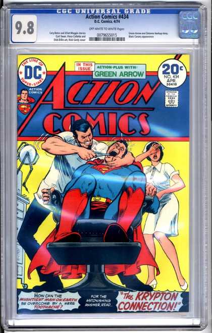 Action Comics 434 - Dentist - Superman - Nurse - Krypton - Nick Cardy