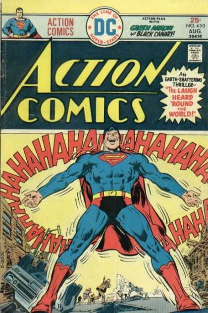 Action Comics 450 - Superman - Laugh - Laughing - Green Arrow - Bob Oksner