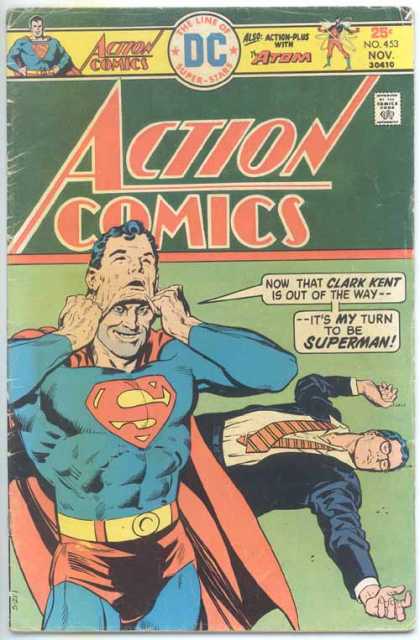 Action Comics 453 - Mask - Clark Kent - Superman - Atom - Tie - Bob Oksner
