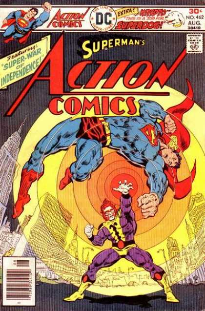 Action Comics 462 - Superman - Superdog - Krypto - Purple Guy - Number 462 - Bob Oksner