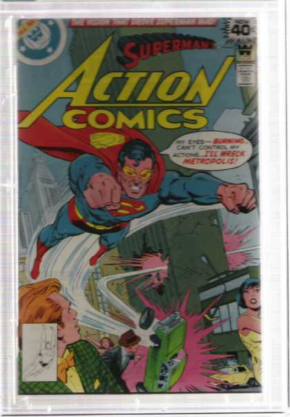 Action Comics 490 - Superman - Dc - Wreck - Metropolis - Flying - Dick Giordano, Ross Andru