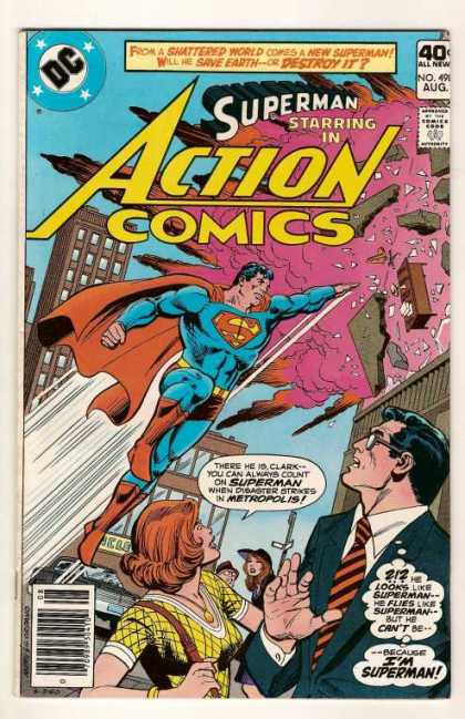 Action Comics 498 - Clark Kent - Superman - Explosion - Metropolis - Disaster - Dick Giordano, Ross Andru