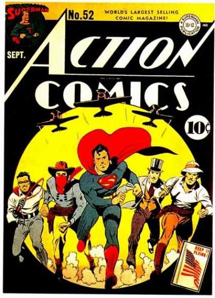 Action Comics 52 - Superman - Flag