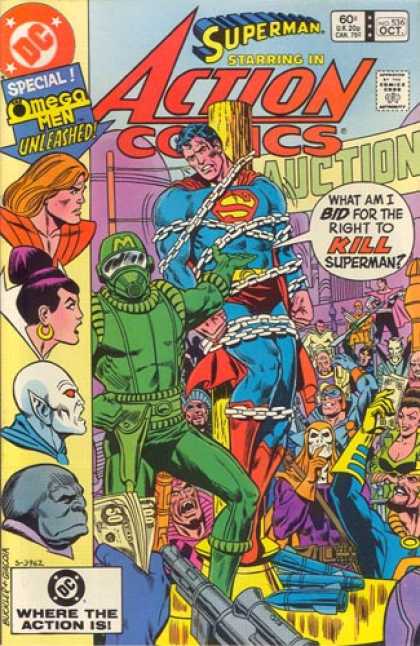 Action Comics 536 - Omega Men - Dc - Superman - Silver Age - Superheroes - Richard Buckler