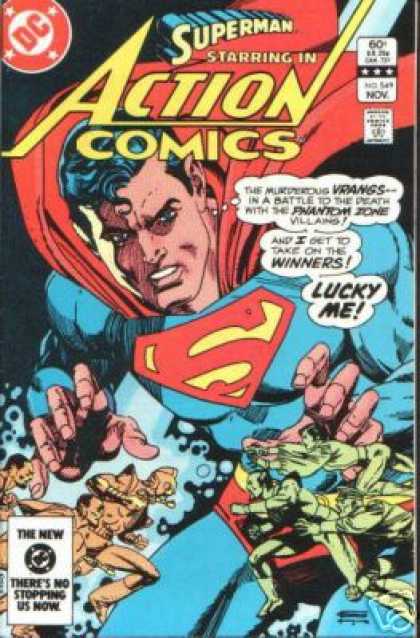 Action Comics 549 - Fight - Phantom Zone - Superman