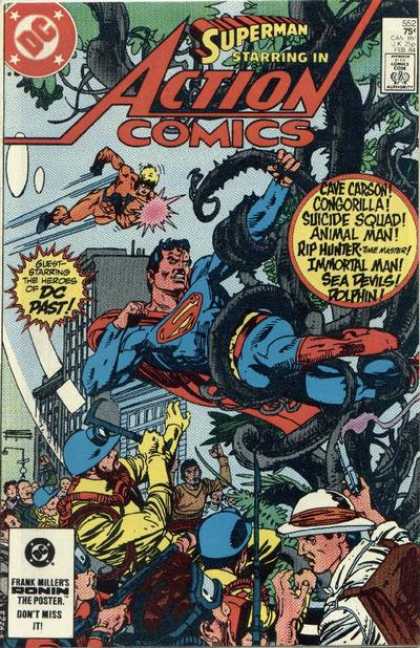 Action Comics 552 - Congorilla - Animal Man - Cave Carson - Suicide Squad - Rip Hunter