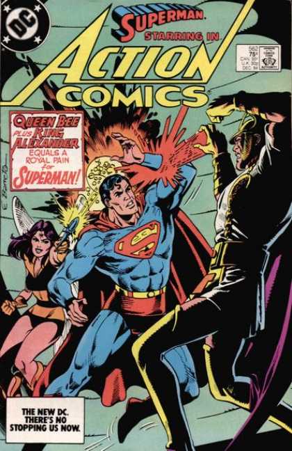 Action Comics 562 - Queen Bee - Superman - King Alexander - Red Cape - Blue Suit - Eduardo Barreto