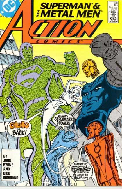 Action Comics 590 - Chemo - Metal Men - Iron - Copper - Superman - John Byrne