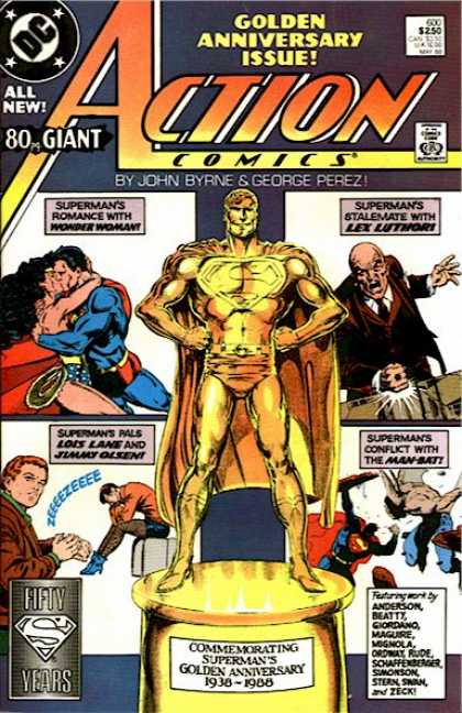 Action Comics 600 - Lex Luthor - Wonder Woman - Statue - Superman - Action Comics - John Byrne