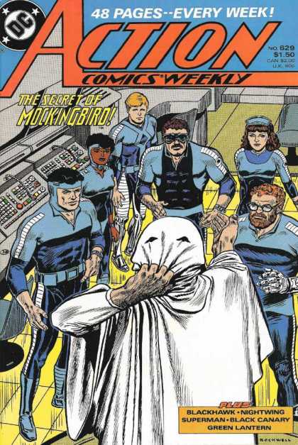 Action Comics 629 - The Secret Of Mockingbird - Blackhawk - Nightwing - Superman - Black Canary