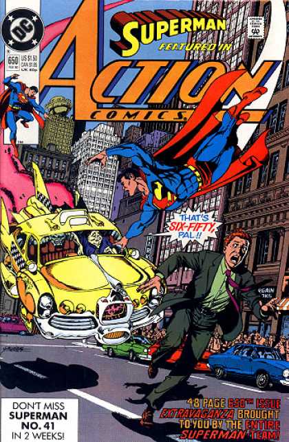 Action Comics 650 - Car - Superman - Taxi - Super-man - Action - George Perez