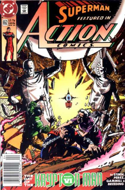 Action Comics 652 - Krypton Man - Superman - Krypton - Gammill - Explosion - George Perez