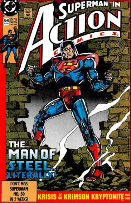 Action Comics 659 - Superman - Wall - Bricks - Action Comics - Dc - Kerry Gammill