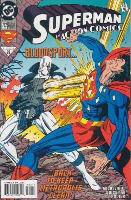 Action Comics 702 - Bloodsport - Superman - Hero - Kill - Fight