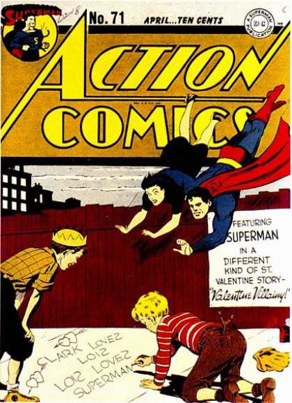 Action Comics 71 - April - Superman - Kids - Valentine - Story