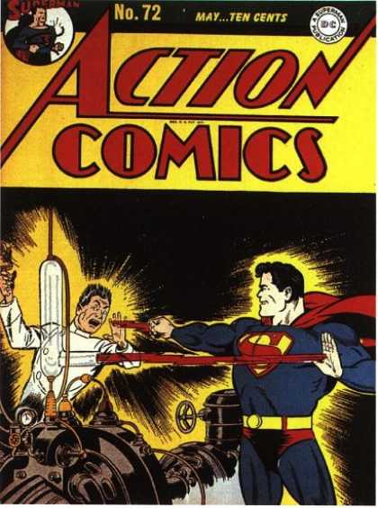 Action Comics 72 - Scientist - Machine - Superman