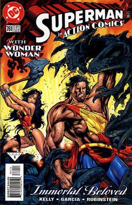 Action Comics 761 - Wonder Woman - Superman - Immortal - Dynasore - One Leady Heating