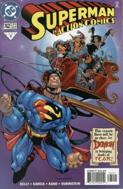 Action Comics 762 - Superman - Demon - Sled - Woman - Fear - Humberto Ramos