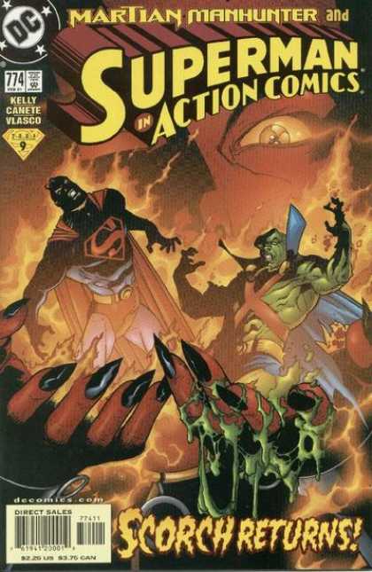 Action Comics 774 - Scorch - Manhunter - Fire - Blackguards - Bounders - Kilian Plunkett