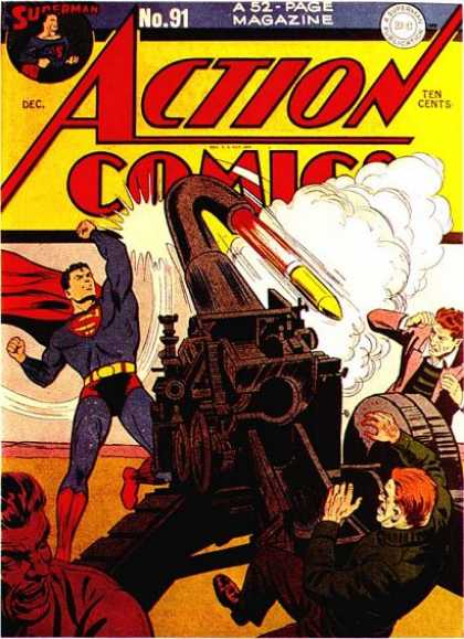 Action Comics 91 - Superman - Punching - Shell - Missle