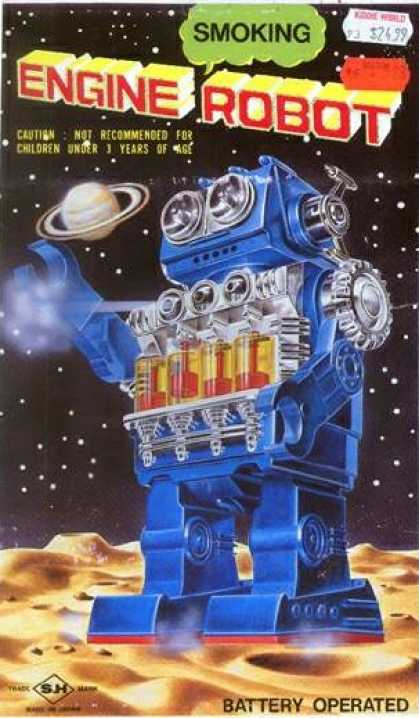 Action Figure Boxes - Smoking Engine Robot