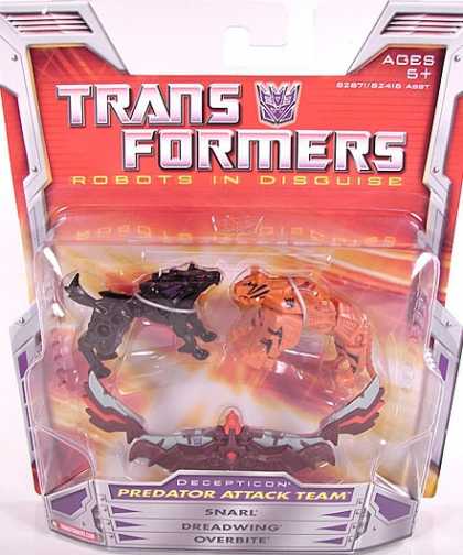 Action Figure Boxes - Transformers Predator Attack Team