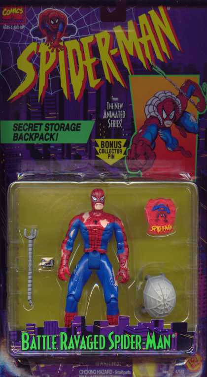 Action Figure Boxes - Battle Ravaged Spider-Man