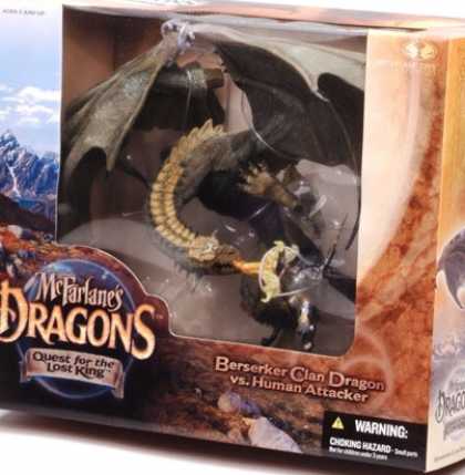 Action Figure Boxes - Berserker Clan Dragon vs Human Attacker