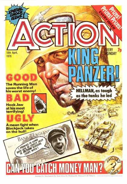 Action 9 - King Panzer - Tanks - Hook Jaw - Blackjack - Running Man