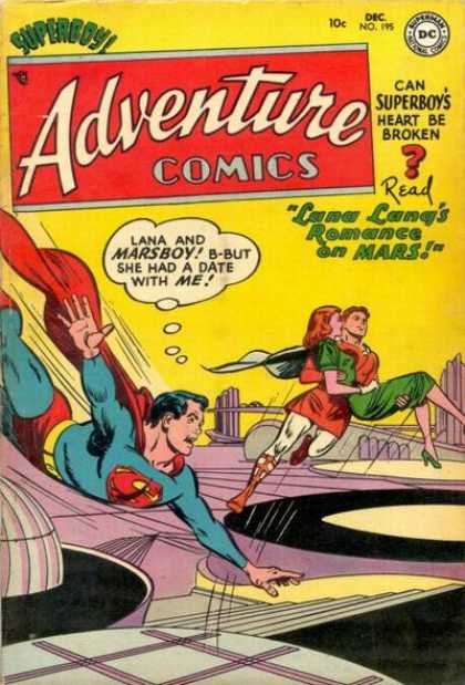 Adventure Comics 195 - Lana Lang - Marsboy - Superman - Mars - Superboy