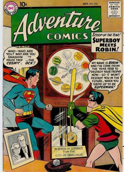 Adventure Comics 253 - Superboy - Robin - Planets - Curt Swan