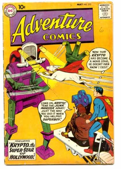 Adventure Comics 272 - Krypto - Superboy - Camera - Superdog - Junk Monster - Curt Swan
