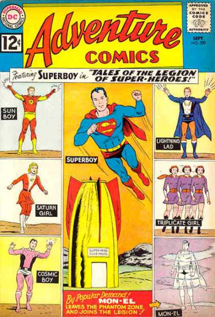 Adventure Comics 300 - Triplicate Girl - Saturn Girl - Superboy - Lighting Lad - Sun Boy - Curt Swan