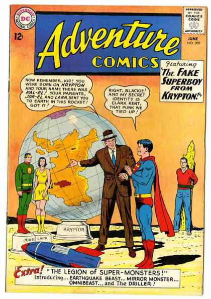 Adventure Comics 309 - Superboy - Krypton - Lara - Superman - Fake - Curt Swan