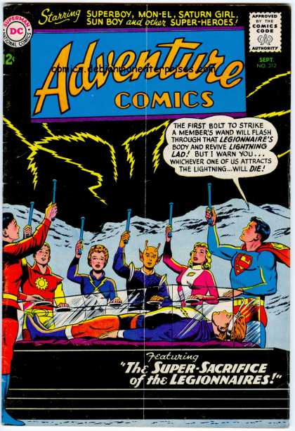 Adventure Comics 312 - Superman - Legionnaires - Lighting - Coffin - Alien - Curt Swan