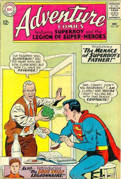 Adventure Comics 327 - Kryptonite - Superboy - Milk - Lone Wolf - Sandwich - Curt Swan