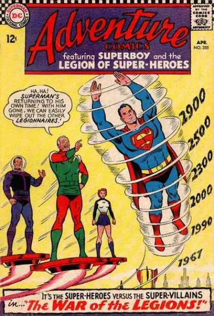 Superman - Legionnaires - Curt Swan Adventure Comics 355 - Superman - Legionnaires - Curt Swan
