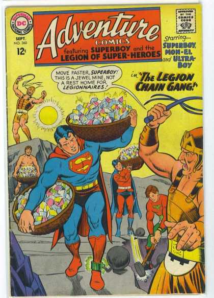 Superboy - Diamonds - Superman - Whips - 12c - Curt Swan Adventure Comics 360 - Superboy - Diamonds - Superman - Whips - 12c - Curt Swan